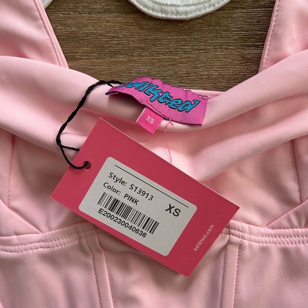Edikted Pink Corset Top - Picture 2 of 2